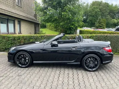 Gebraucht Mercedes SLK55 AMG AMG 421 PS (309 kW) 2012 Obsidianschwarz  metalliclack Cabrio