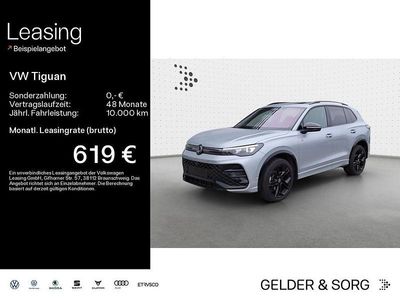 Oyster silver metallic Gebraucht 2024 VW Tiguan R-line SUV | 53.490 € (Teuer)