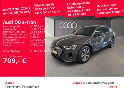 Brugt Audi Q8 e-tron Advanced Plus 300 kW (408 HK) 2024 Grå SUV