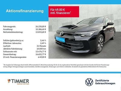 Gebraucht VW Golf VIII Goal 150 PS (110 kW) 2024 Schwarz Limousine