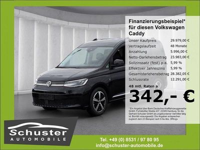 Gebraucht VW Caddy Style 116 PS (85 kW) 2024 Schwarz Van / Kleinbus