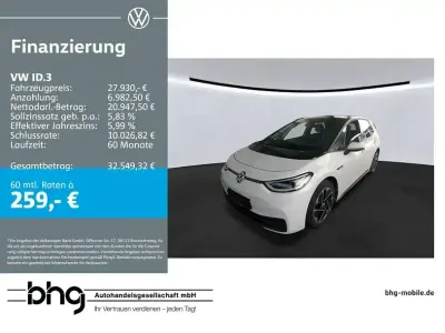 Gebraucht VW ID.3 Pro Performance 150 kW (204 PS) 2023 Weiß Kleinwagen