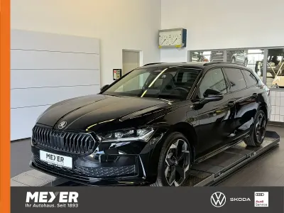 Neu Skoda Superb SportLine 204 PS (150 kW) 2026 Onyxschwarz metallic Kombi