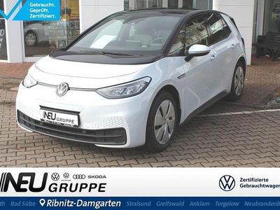 Gebraucht VW ID.3 Pro 106 kW (145 PS) 2022 Gletscherweiß metallic schwarz Kleinwagen