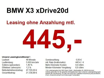 Używany BMW X3 Sport Line 197 KM (144 kW) 2025 Niebieski SUV