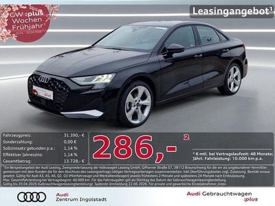 Gebraucht Audi A3 Advanced Plus 150 PS (110 kW) 2025 Mythosschwarz metallic Limousine