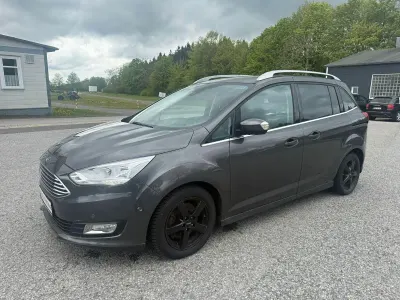 Gebraucht Ford Grand C-Max Titanium 125 PS (91 kW) 2018 Grau Van / Kleinbus