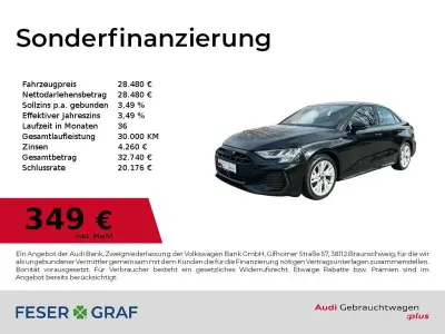 Gebraucht Audi A3 S-Line 116 PS (85 kW) 2025 Mythosschwarz metallic Limousine