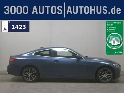 Gebraucht BMW 420 Sport Line 190 PS (139 kW) 2021 Arctic race blue metallic (metallic) Coupé