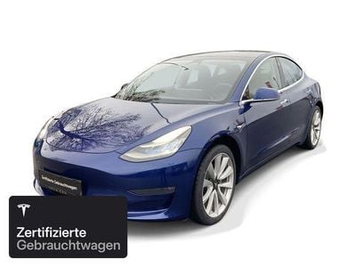 Blau Gebraucht 2020 Tesla Model 3 Long Range AWD Limousine | 26.300 € (Guter Preis)