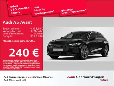 Gebraucht Audi A5 Sport 204 PS (150 kW) 2025 Mythosschwarz metallic Kombi