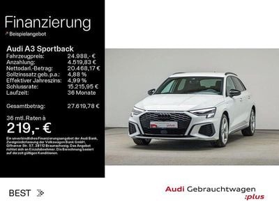 Ibisweiß Gebraucht 2022 Audi A3 S-Line Limousine | 24.988 € (Guter Preis)