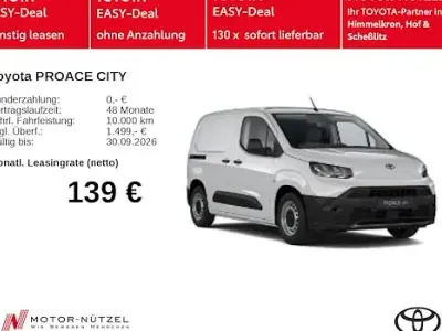 Neu Toyota Proace City City 100 kW (136 PS) 2025 Weiß Van / Kleinbus