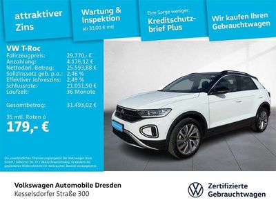 Gebraucht VW T-Roc Life 150 PS (110 kW) 2024 Weiß SUV