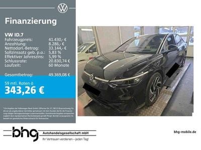 Gebraucht VW ID.7 Pro 210 kW (286 PS) 2024 Schwarz SUV