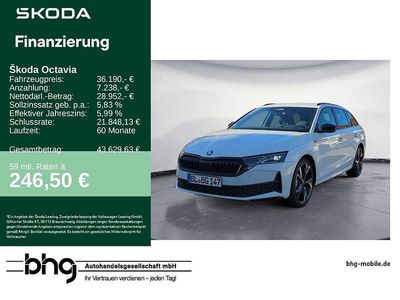 Gebraucht Skoda Octavia SportLine 150 PS (110 kW) 2025 Weiß Kombi