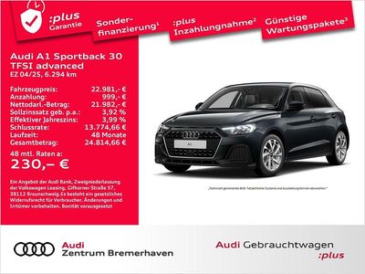 Manhattangrau metallic Gebraucht 2025 Audi A1 Sportback Advanced Plus Kleinwagen | 22.981 € (Guter Preis)