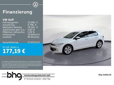 Gebraucht VW Golf VIII Life 116 PS (85 kW) 2025 Weiß Limousine