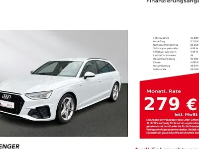 Begagnad Audi A4 S-Line 204 HK (150 kW) 2023 Vit Kombi