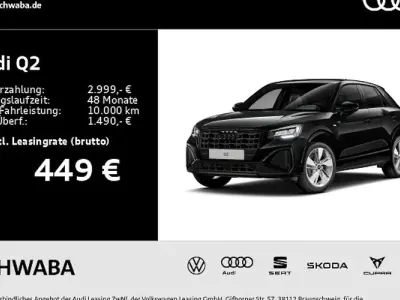 Neu Audi Q2 S-Line 150 PS (110 kW) 2026 Schwarz SUV