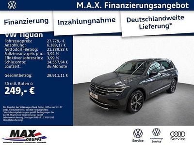 Grau Gebraucht 2021 VW Tiguan Elegance SUV | 27.779 € (Fairer Preis)