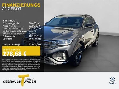 Gebraucht VW T-Roc R-line 110 PS (80 kW) 2023 Grau SUV