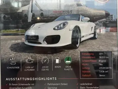 Gebraucht Porsche Boxster Spyder 320 PS (235 kW) 2011 Weiß Cabrio