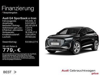 Gebraucht Audi Q4 e-tron S-Line 210 kW (286 PS) 2025 Mythosschwarz metallic SUV