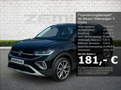 Gebraucht VW T-Cross Style 116 PS (85 kW) 2025 Deep black perleffekt SUV