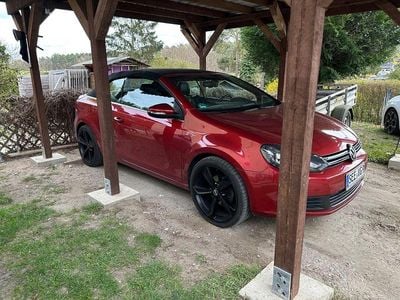 Brugt VW Golf Cabriolet Exclusive 122 HK (89 kW) 2012 Rød Cabriolet
