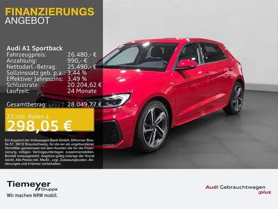 Rot Gebraucht 2025 Audi A1 Sportback S-Line Kleinwagen | 26.480 € (Fairer Preis)
