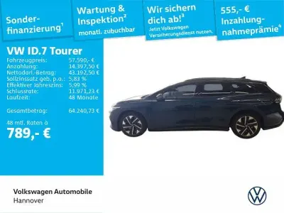 Brugt VW ID.7 Pro 210 kW (286 HK) 2025 Blå Stationcar