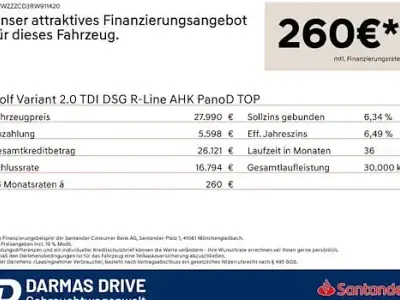 Gebraucht VW Golf VIII R-line 150 PS (110 kW) 2024 Weiß Kombi