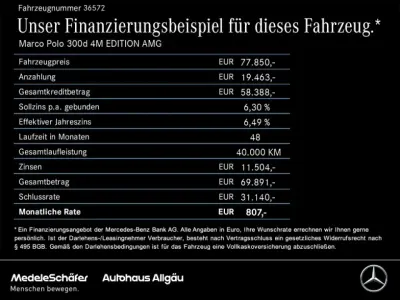 Gebraucht Mercedes V300 Marco Polo 237 PS (174 kW) 2024 Bergkristallweiß (metallic) Van / Kleinbus