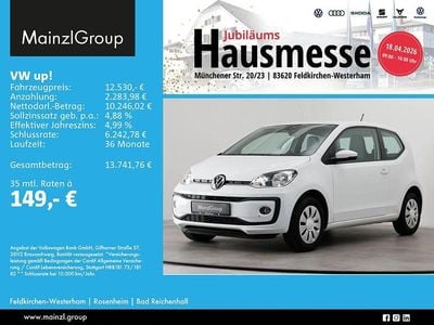 Gebraucht VW up! move up! 65 PS (47 kW) 2023 Weiß Kleinwagen