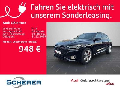 Gebraucht Audi Q8 e-tron Comfort 300 kW (408 PS) 2023 Mythosschwarz metallic (metallic) SUV