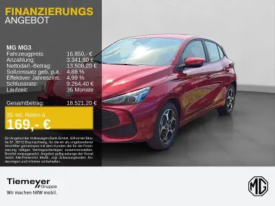 Neu MG MG3 Comfort 116 PS (85 kW) 2026 Rot Kleinwagen