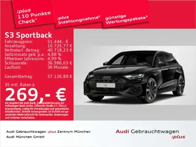 Brugt Audi S3 Ambiente 333 HK (244 kW) 2024 Sort Sedan