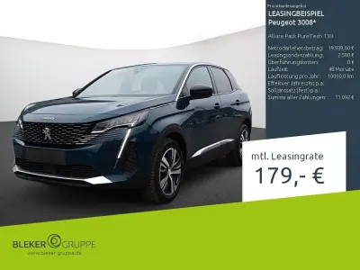 Gebraucht Peugeot 3008 Allure 131 PS (96 kW) 2023 Blau SUV