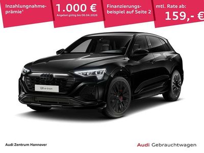 Gebraucht Audi Q8 e-tron S-Line 250 kW (340 PS) 2023 Mythosschwarz metallic (metallic) SUV