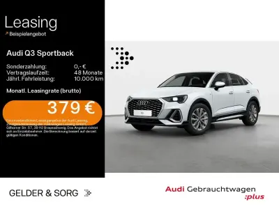 Gebraucht Audi Q3 Sportback S-Line 150 PS (110 kW) 2023 Gletscherweiß metallic SUV