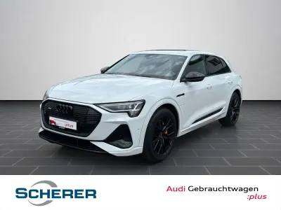 Gebraucht Audi e-tron Black Edition 300 kW (408 PS) 2022 Gletscherweiß metallic (metallic) SUV