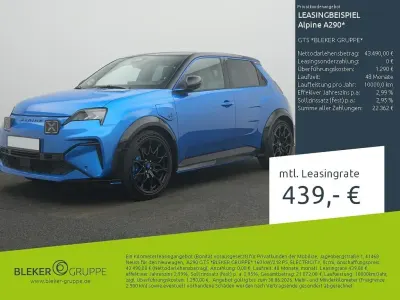 Neu Alpine A290 160 kW (218 PS) 2026 Blau Kleinwagen