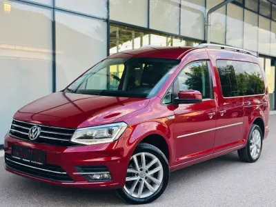 Gebraucht VW Caddy Maxi Highline 125 PS (91 kW) 2017 Rot Van / Kleinbus