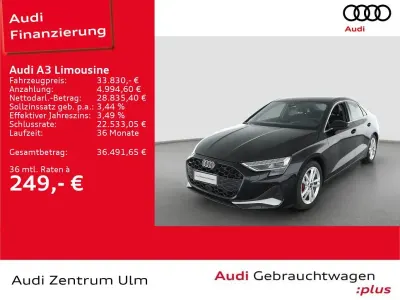 Gebraucht Audi A3 Advanced Plus 150 PS (110 kW) 2025 Mythosschwarz metallic (metallic) Limousine