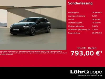 Neu Audi A6 e-tron S-Line 269 kW (367 PS) 2026 Schwarz Kombi