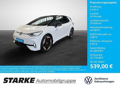 Weiß (gletscherweiß metallic) Gebraucht 2025 VW ID.3 GTX Kleinwagen | 43.990 € (Guter Preis)