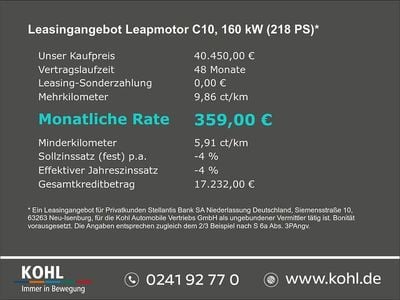 Nuova Leapmotor C10 160 kW (218 CV) 2026 Nero SUV