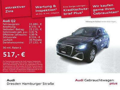 Gebraucht Audi Q2 S-Line 150 PS (110 kW) 2024 Mythosschwarz metallic SUV