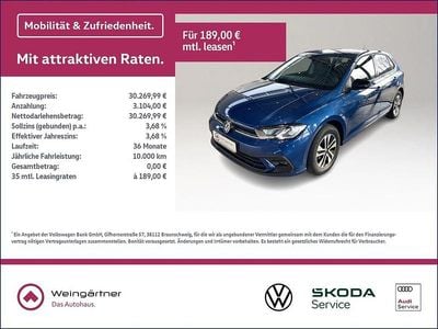 Neu VW Polo 95 PS (69 kW) 2025 Blau Limousine